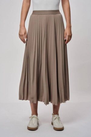 Pleated Midi Skirt