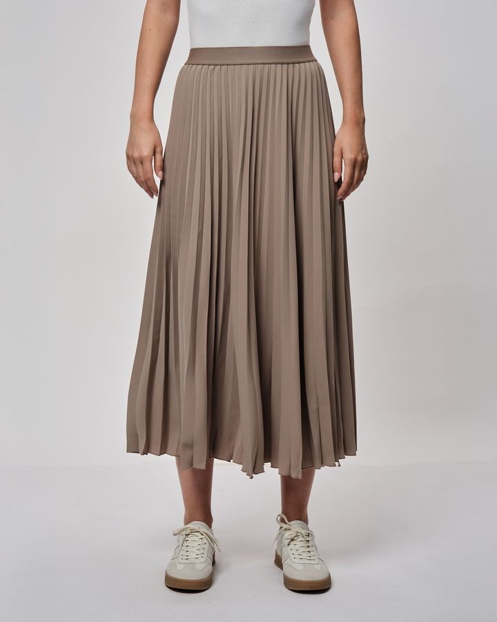 Pleated Midi Skirt