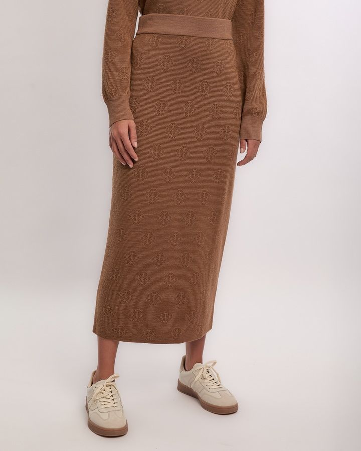 Monogram Knit Skirt