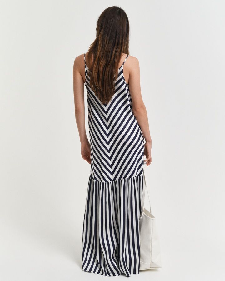 Chevron Striped Maxi Dress