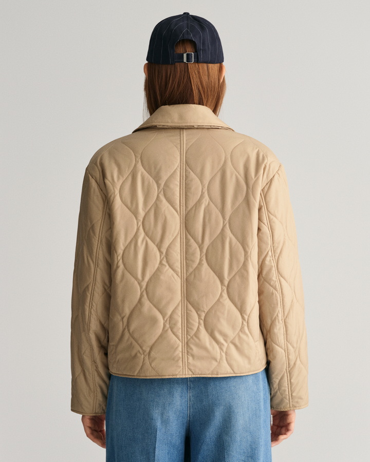 QUILTED COLLARED JACKET