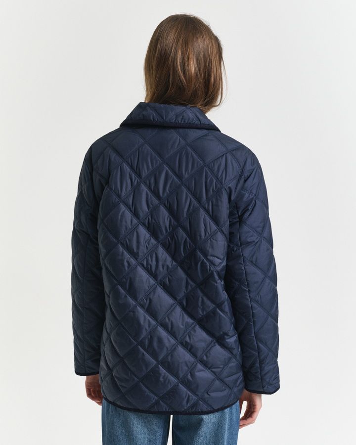 Quilted Corduroy Trim Jacket