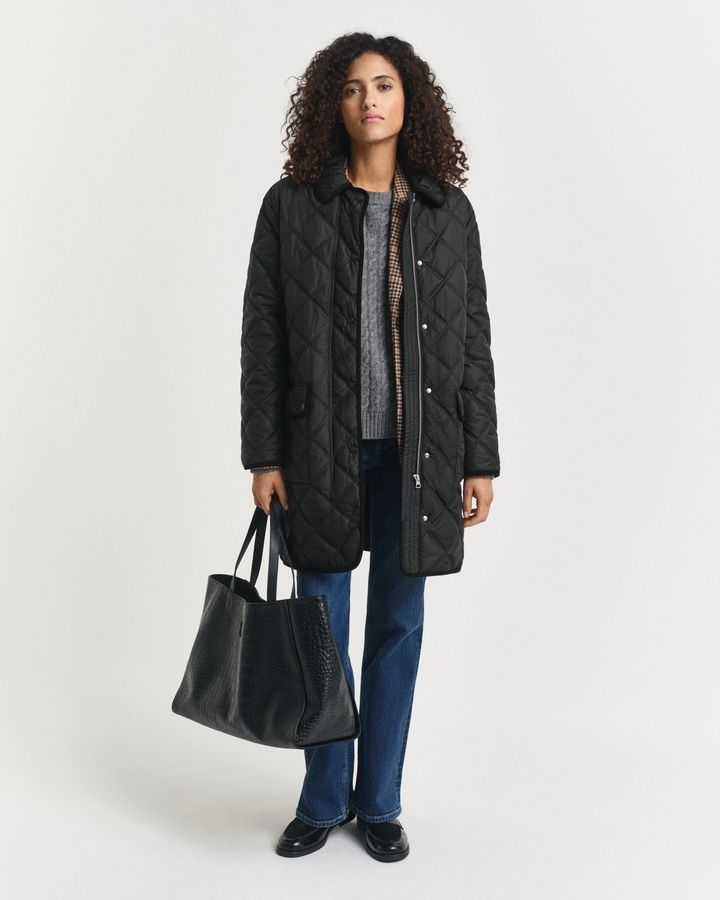 Quilted Trim Coat