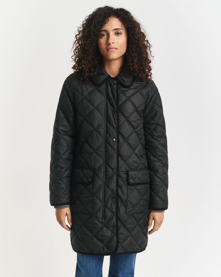 Quilted Trim Coat