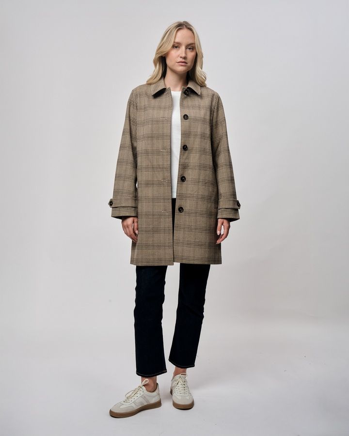 Checked Car Coat