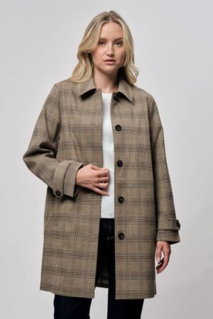 Checked Car Coat