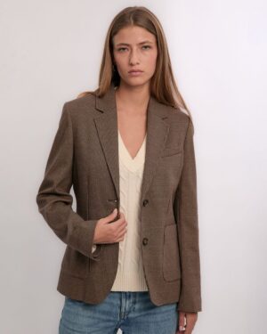 Slim Fit Pique Blazer