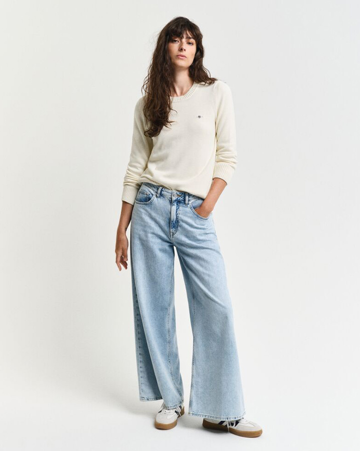 Classic Cotton Crew Neck Sweater