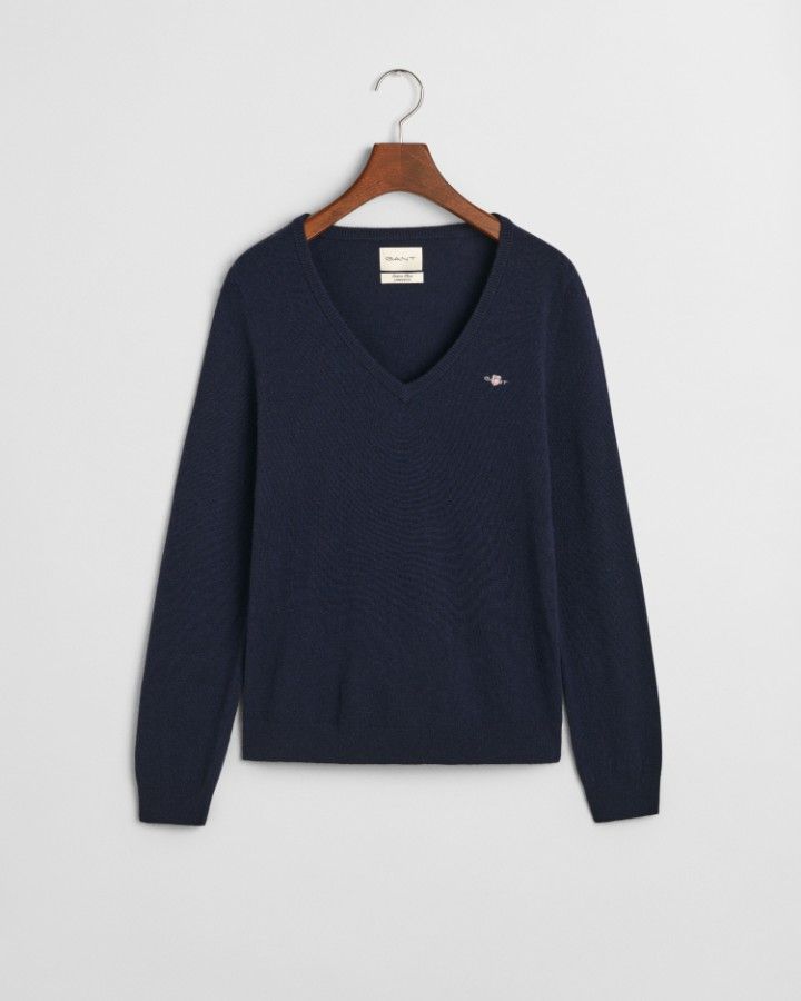 Extra Fine Lambswool V-Neck Sweater