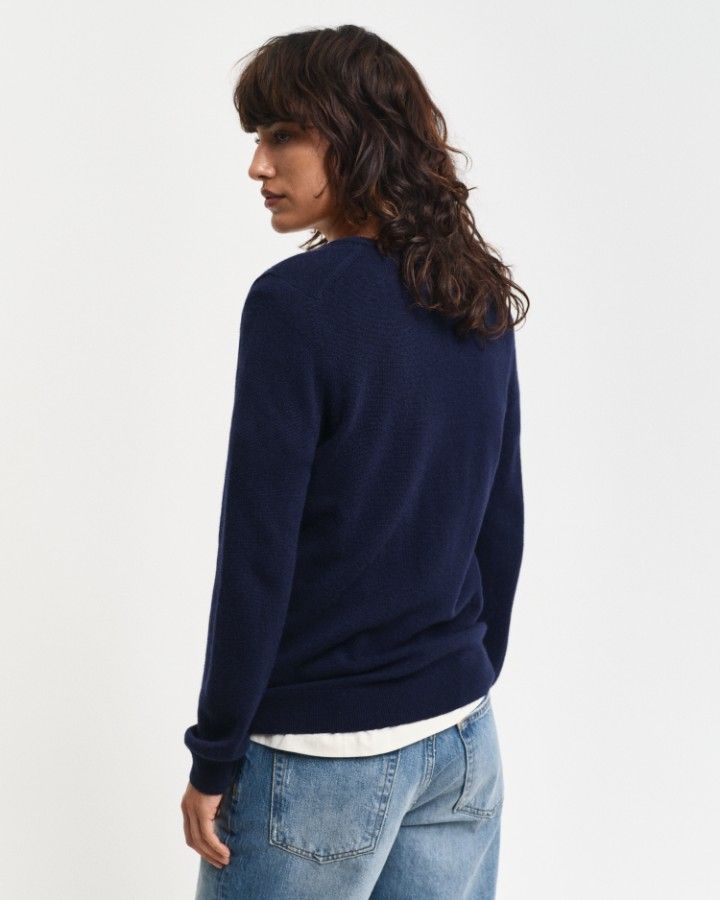 Extra Fine Lambswool V-Neck Sweater