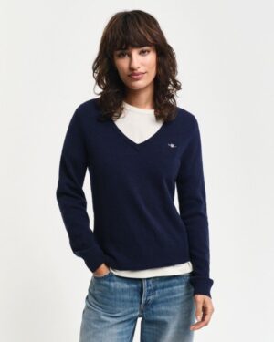 Extra Fine Lambswool V-Neck Sweater
