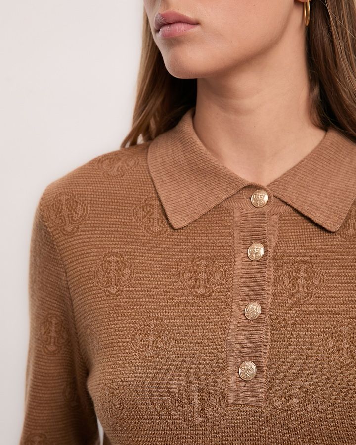 Monogram Knit Polo
