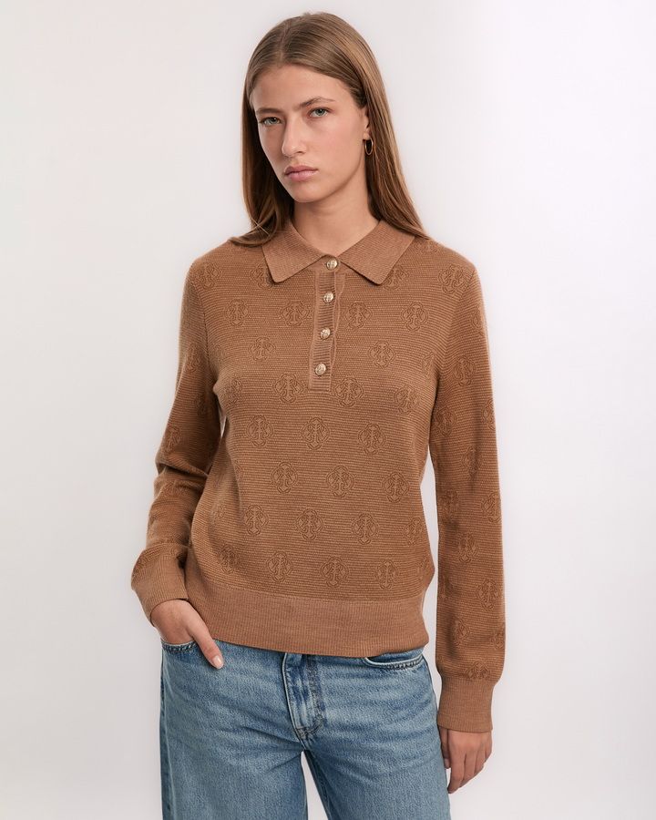 Monogram Knit Polo