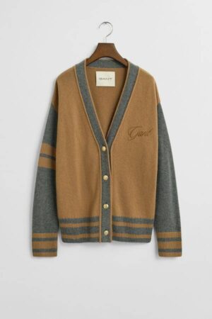 GANT Varsity V-Neck Cardigan