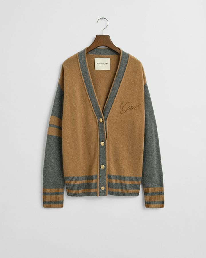 GANT Varsity V-Neck Cardigan