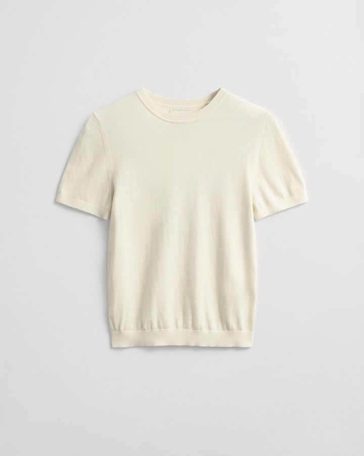 Lightweight Short Sleeve Crew Neck Sweater