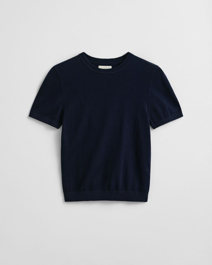 Lightweight Short Sleeve Crew Neck Sweater