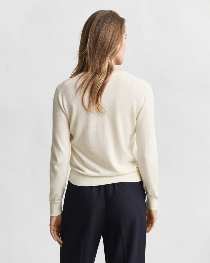 Lightweight Crew Neck Cardigan