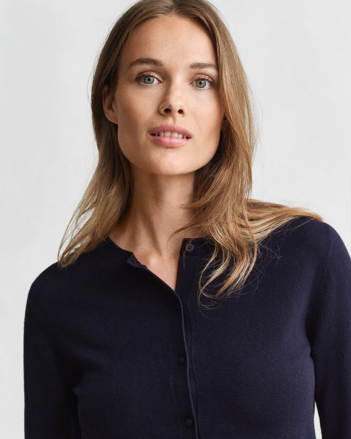 Lightweight Crew Neck Cardigan