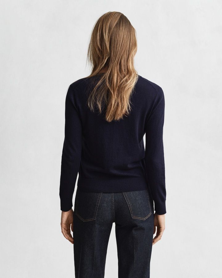 Lightweight Crew Neck Cardigan