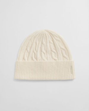 Cable Knit Wool Beanie