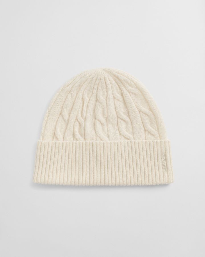 Cable Knit Wool Beanie