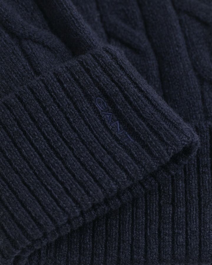 Cable Knit Wool Beanie