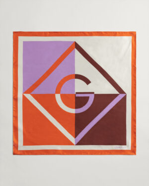 Icon G Colorblock Silk Scarf