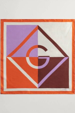 Icon G Colorblock Silk Scarf