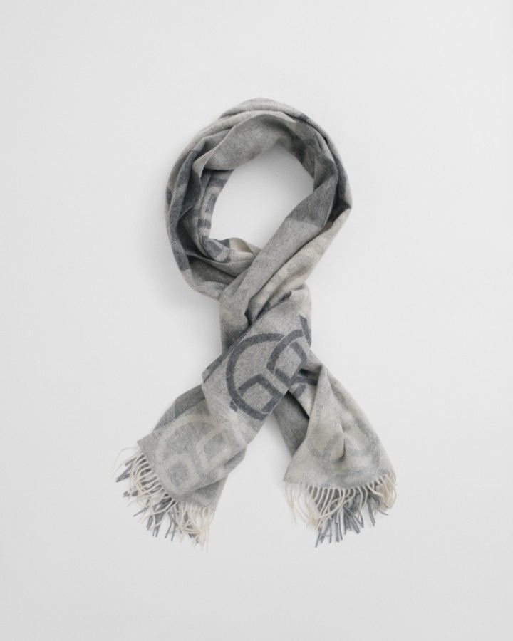 MONOGRAM WOOL SCARF