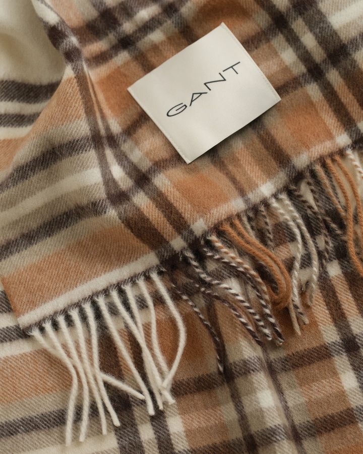 Tartan Checked Wool Scarf