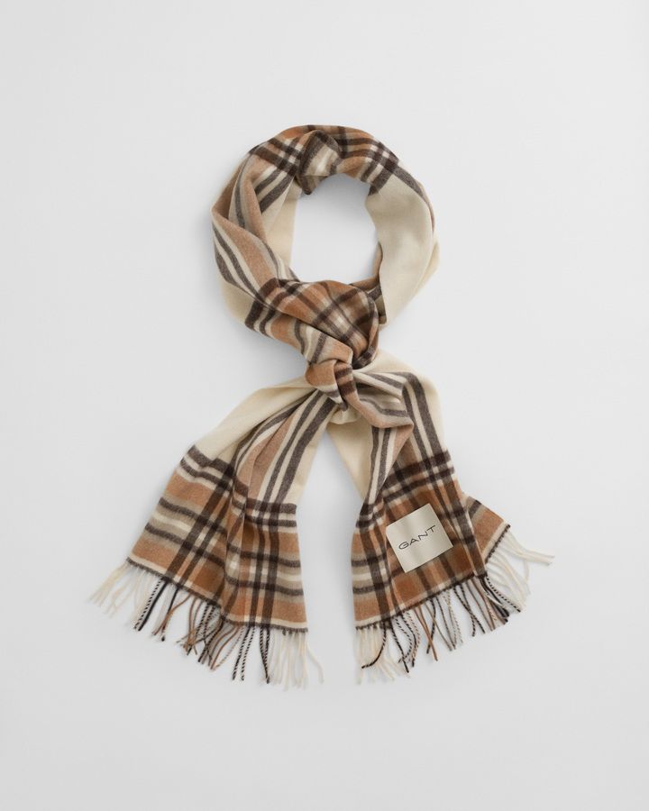 Tartan Checked Wool Scarf