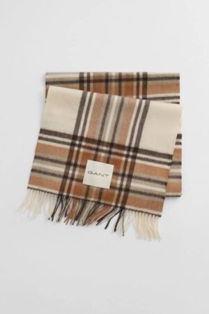 Tartan Checked Wool Scarf