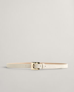 Slim suede belt