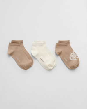 3-Pack Monogram Ankle Socks