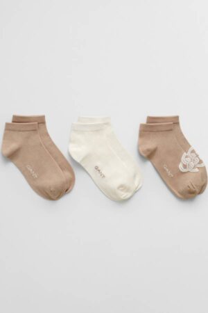 3-Pack Monogram Ankle Socks