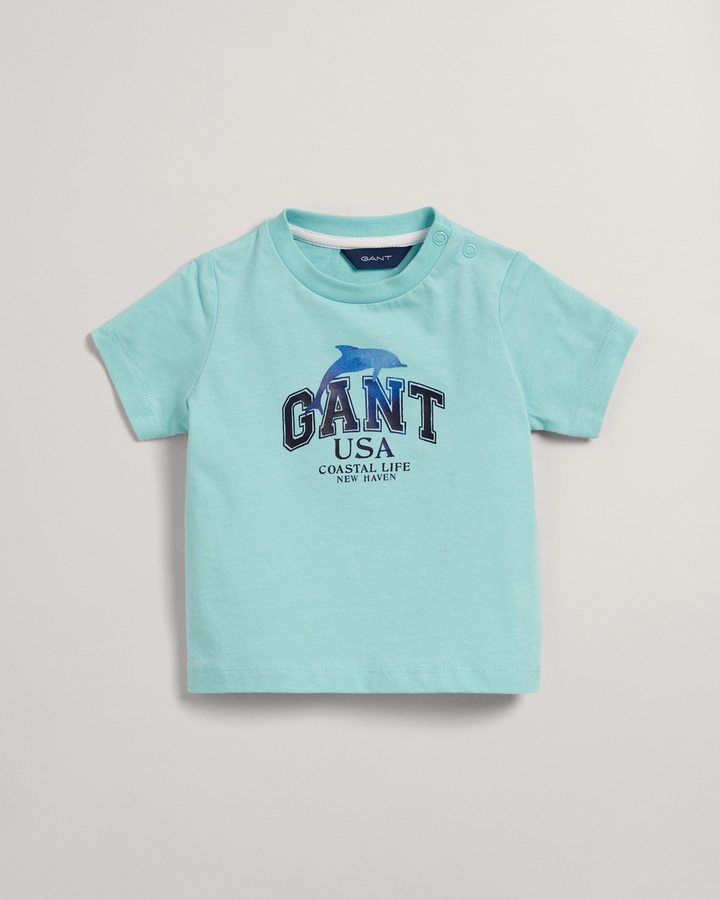 Baby Boy GANT Dolphin Print T-Shirt