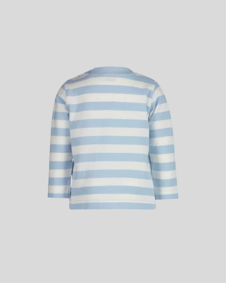 Baby Striped Shield Pique Long Sleeve Top