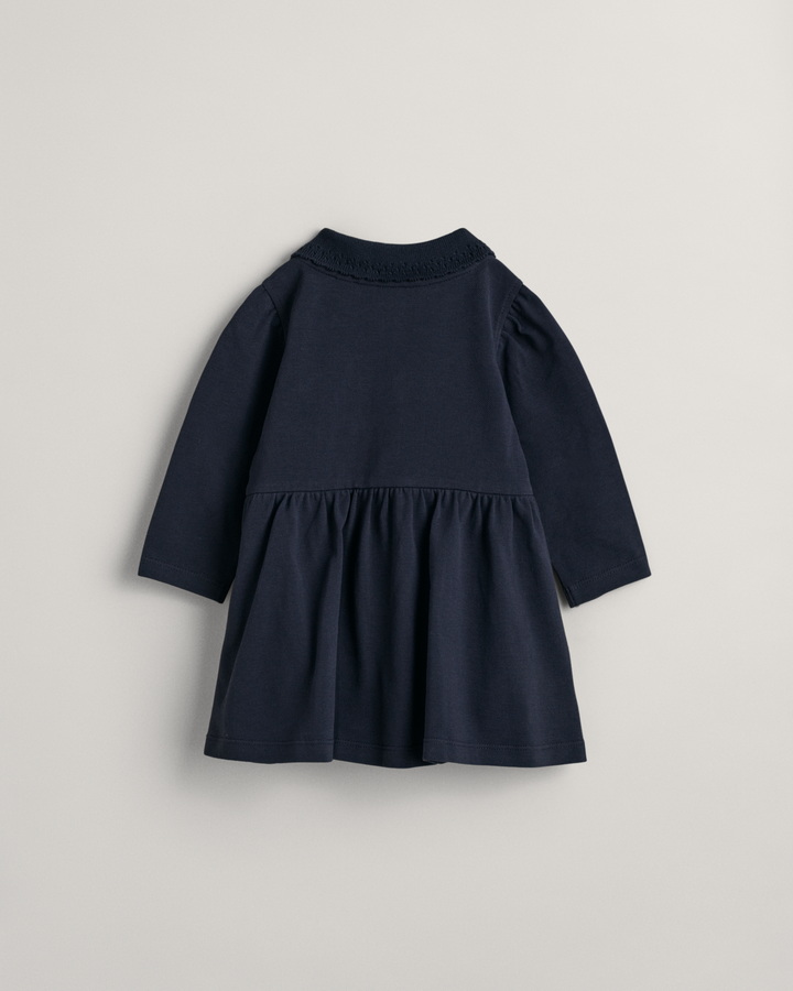 Baby Girl Shield Pique Rugger Dress