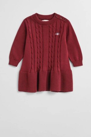 Baby Girls Cotton Cable Knit Dress