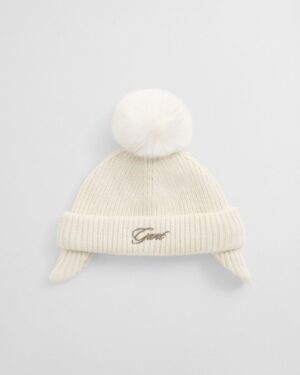 EAR FLAPS POM POM BEANIE