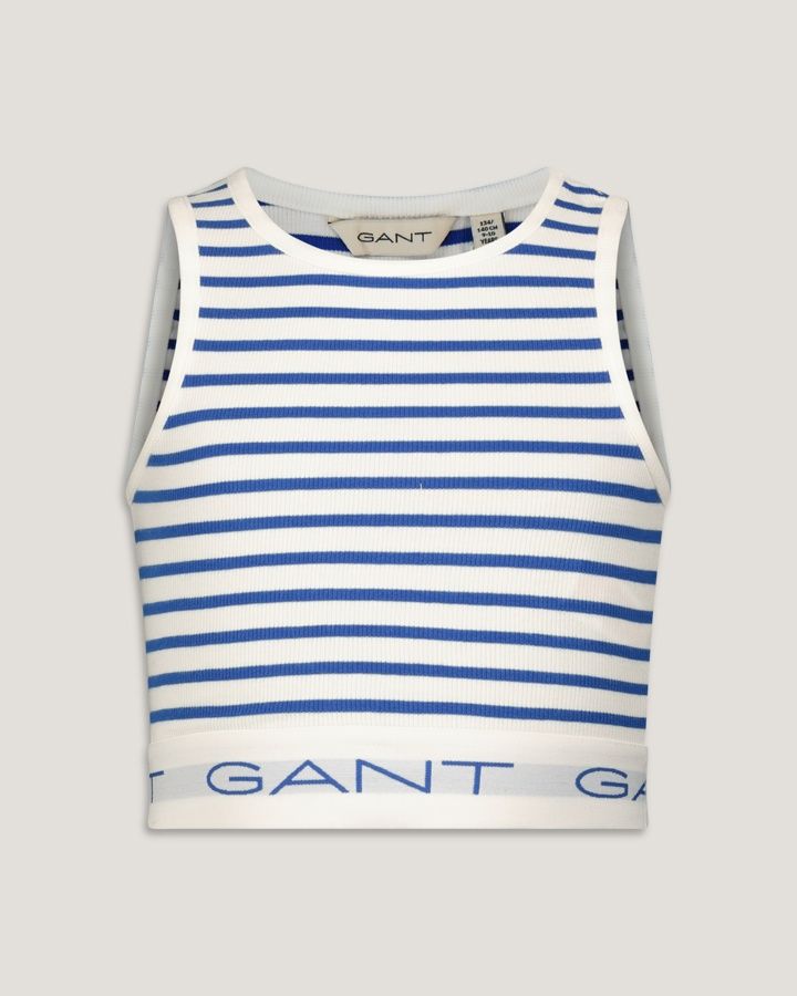 Teen Girls Striped Rib Tank Top