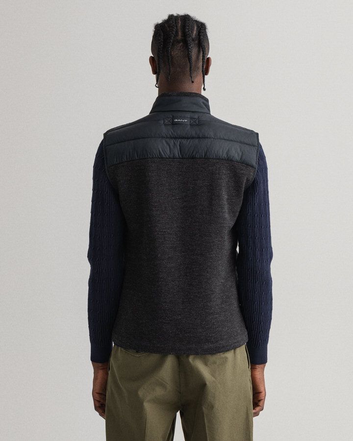 Mixed Media Light Padded Gilet