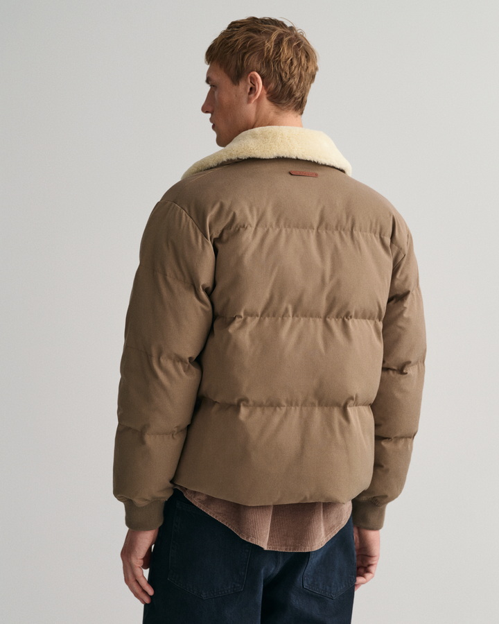 Padded Flannel Puffer Jacket