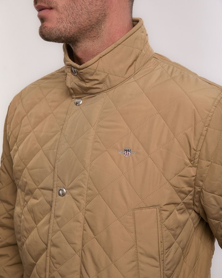 Quilted Windcheater Mid-Length Jacket
