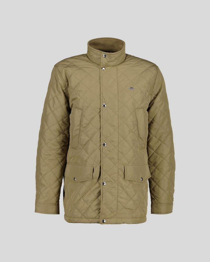 Quilted Windcheater Mid-Length Jacket