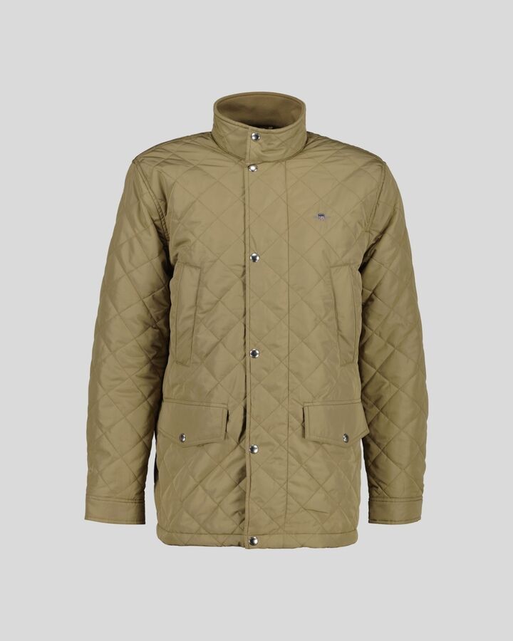 Quilted Windcheater Mid-Length Jacket