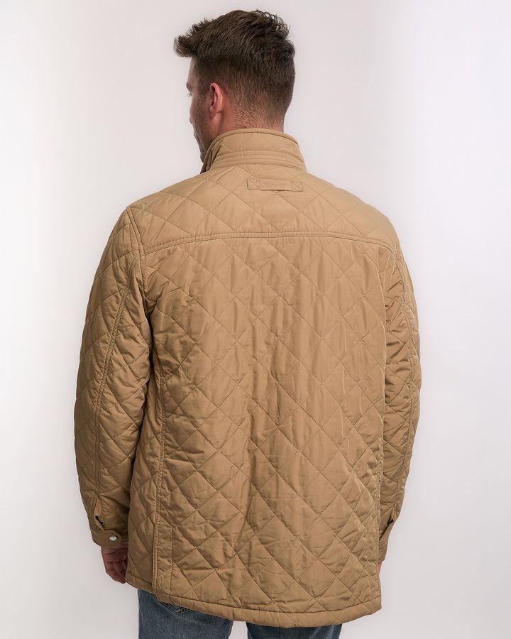 Quilted Windcheater Mid-Length Jacket