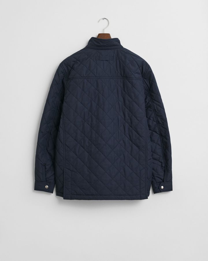 Quilted Windcheater Mid-Length Jacket