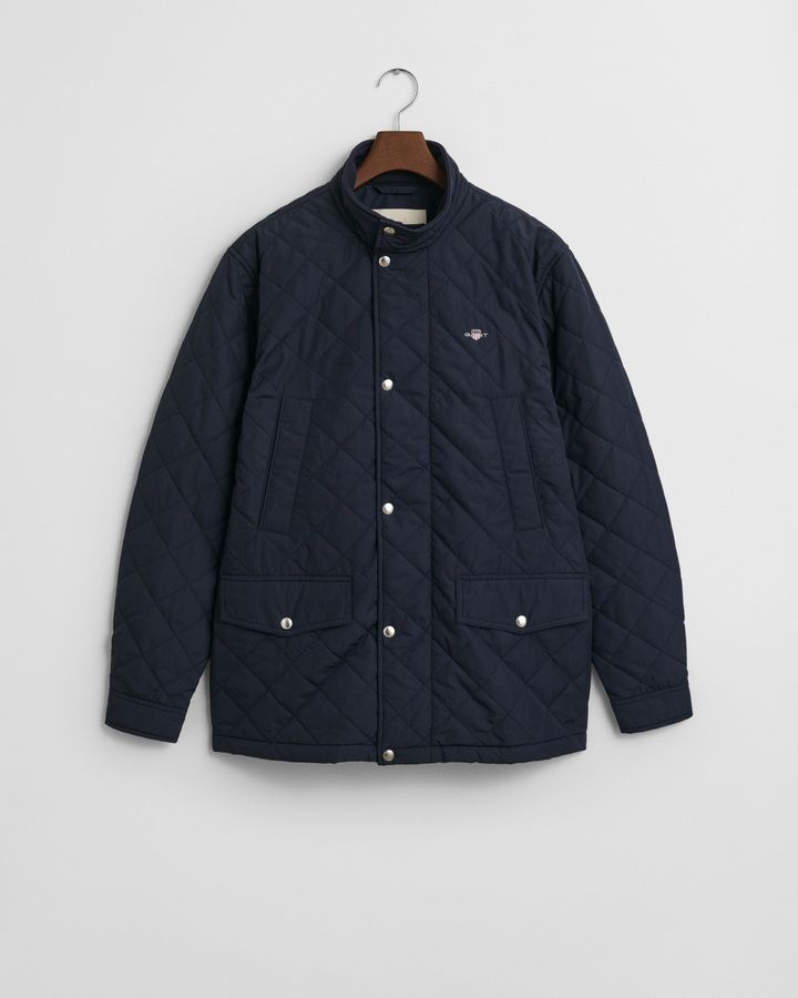 Quilted Windcheater Mid-Length Jacket